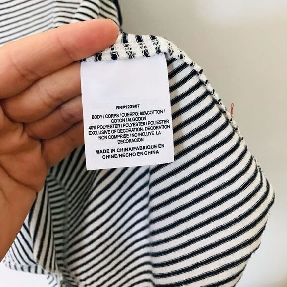 Sperry | navy and white stripe tank top - Picture 6 of 7